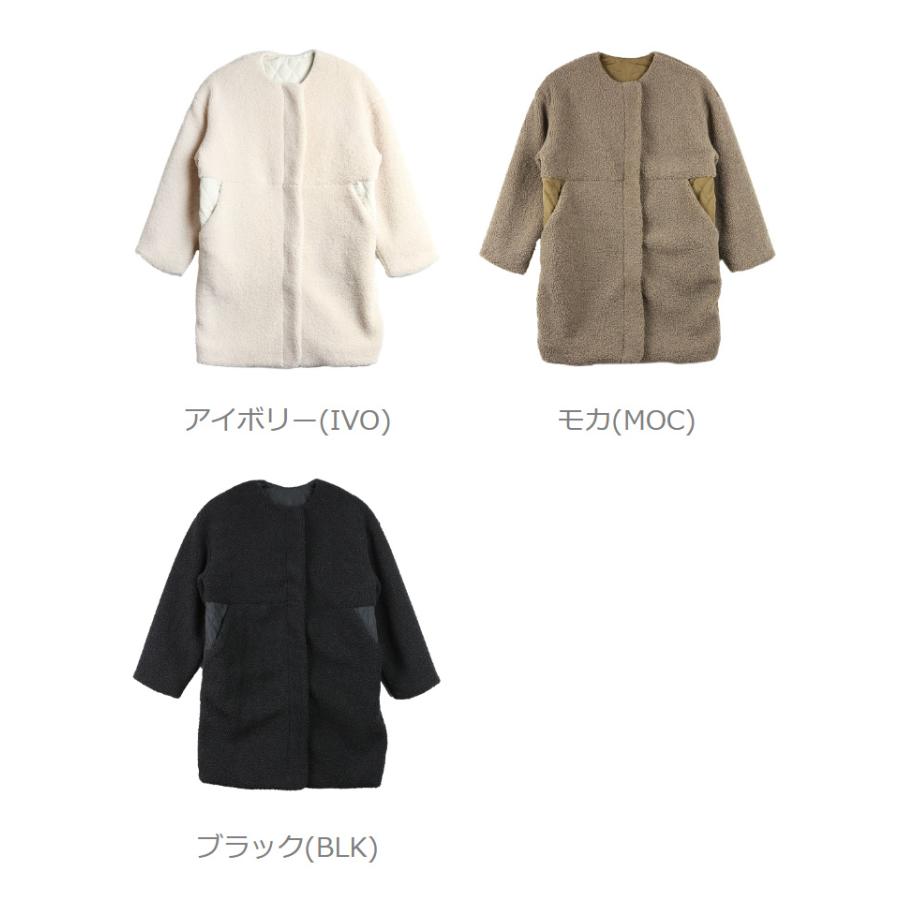 BONHEUR（ボヌール） ボア×キルト ロングコート レディース 国内正規品 