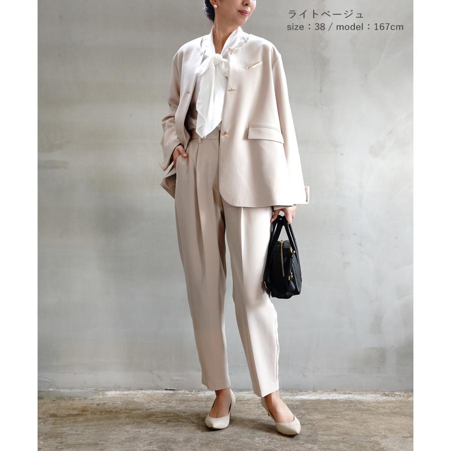 CHIGNON（シニヨン） ダブルクロス テーパードパンツ レディース 国内