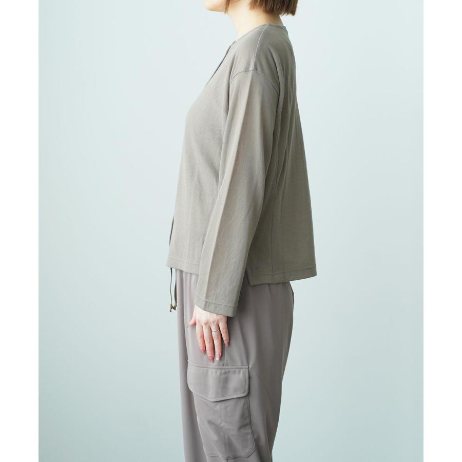 ププラ コットンナイロン ツイストガーゼ カーデイガン PUPULA 346024 国内正規品 220409 送料無料 PUPULA（ププラ） コットンナイロン ツイストガーゼ カーデイガン