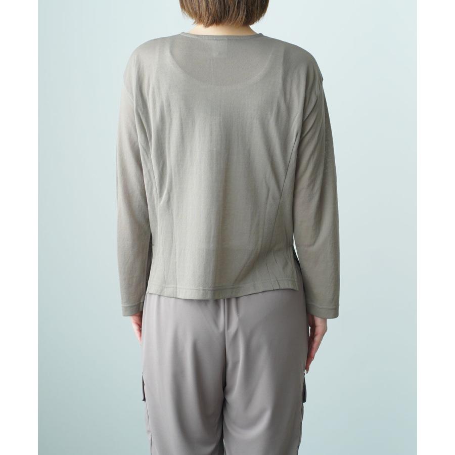 PUPULA（ププラ） コットンナイロン ツイストガーゼ カーデイガン