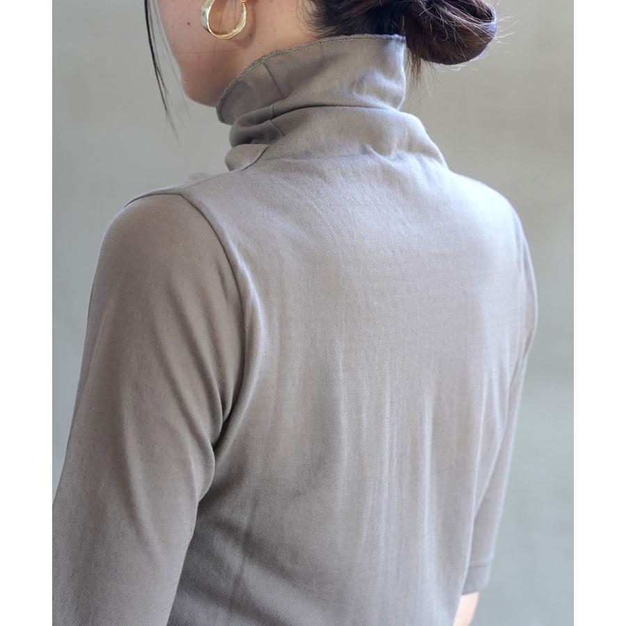 ププラ コットンナイロンツイストガーゼ 5分袖 タートルネック プルオーバー PUPULA 346025 国内正規品 220409 送料無料 PUPULA（ププラ） コットンナイロンツイストガーゼ 5分袖