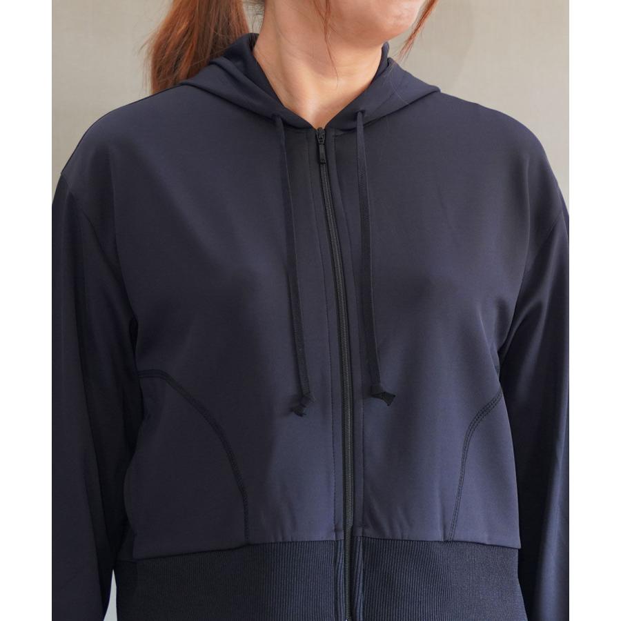 PUPULA（ププラ） ダブルジャージィ ネオリブ ショートジャケット