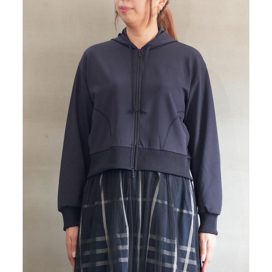 PUPULA（ププラ） ダブルジャージィ ネオリブ ショートジャケット