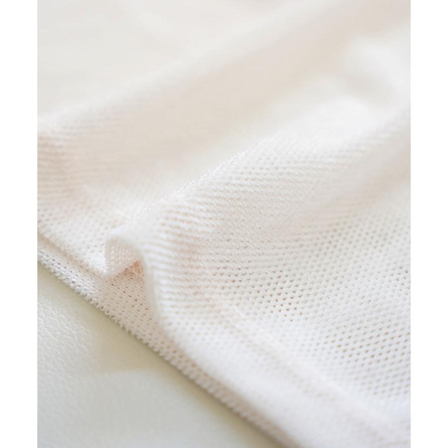 PUPULA（ププラ） ベロアメッシュ ボトルネック カットソー レディース