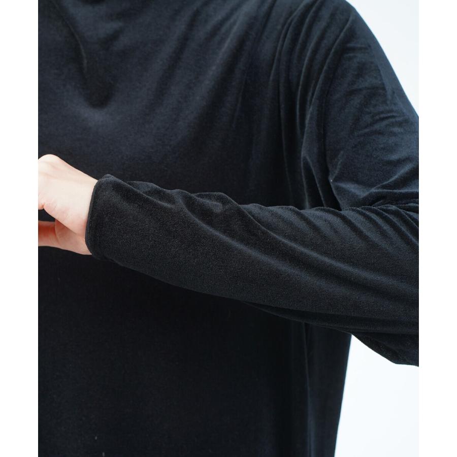 PUPULA（ププラ） シアーベロア タートルネック ワンピース レディース