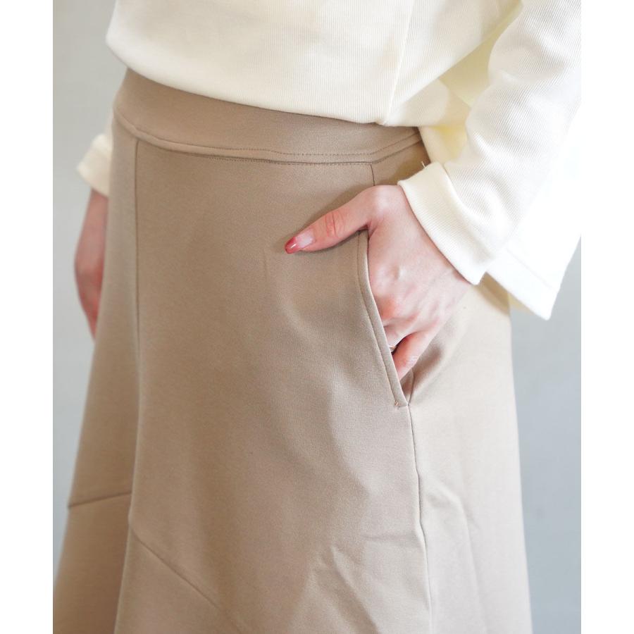 PUPULA（ププラ） ラックスウォームポンチ 切り替えフレアスカート