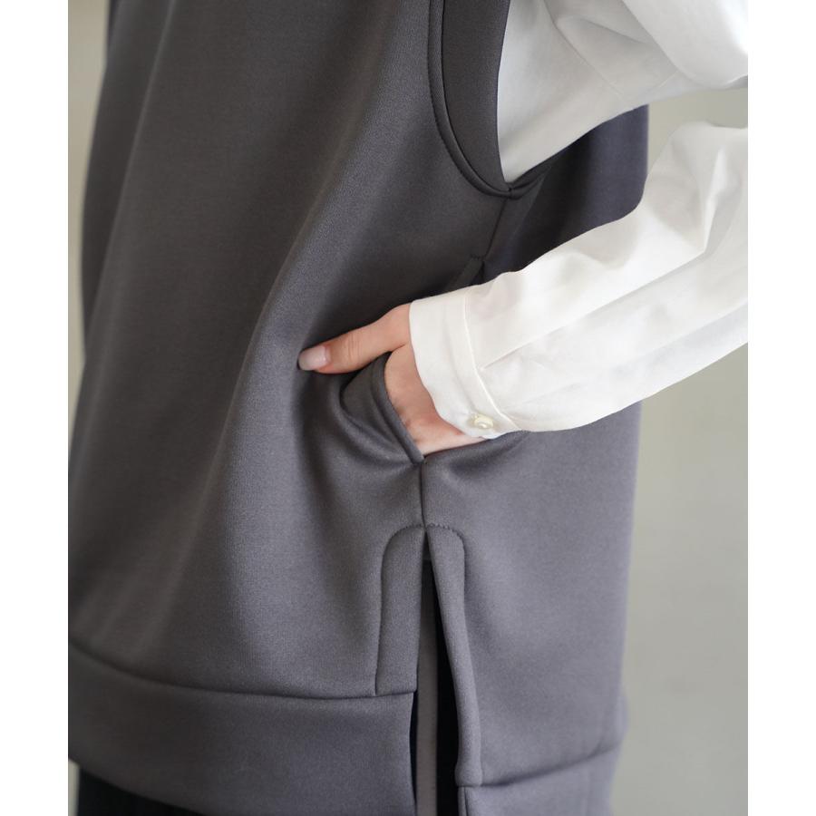 PUPULA（ププラ） サーキュラーニットフリース フーディ プルオーバー