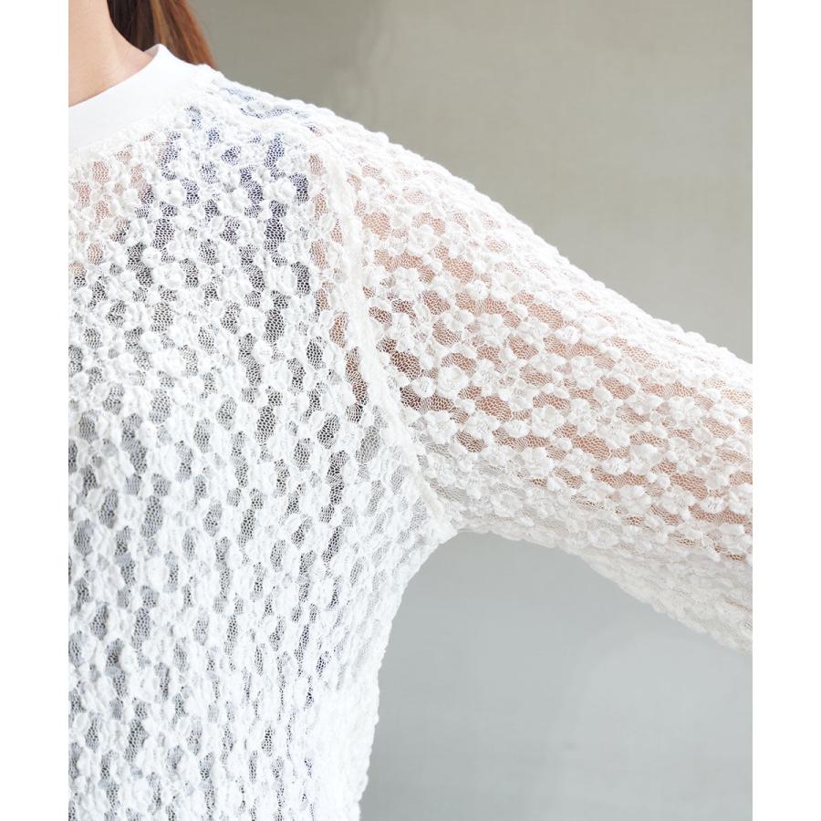 PUPULA（ププラ） シュリンクレース シアー プルオーバー PUPULA 2025