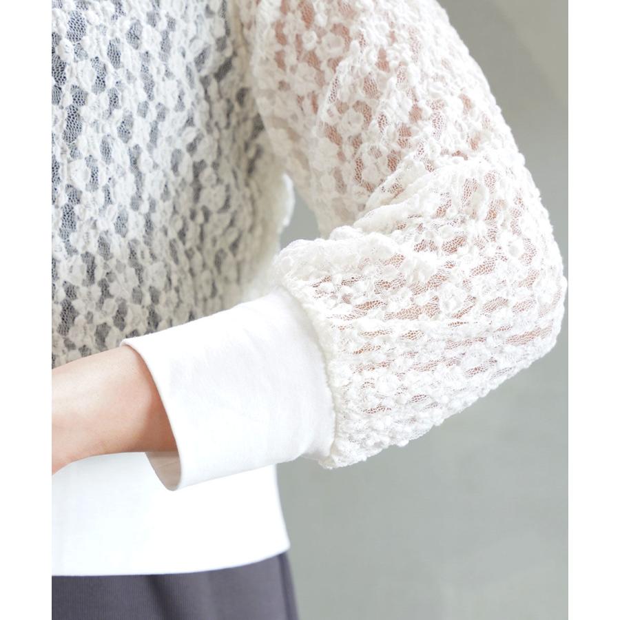 PUPULA（ププラ） シュリンクレース シアー プルオーバー PUPULA 2025