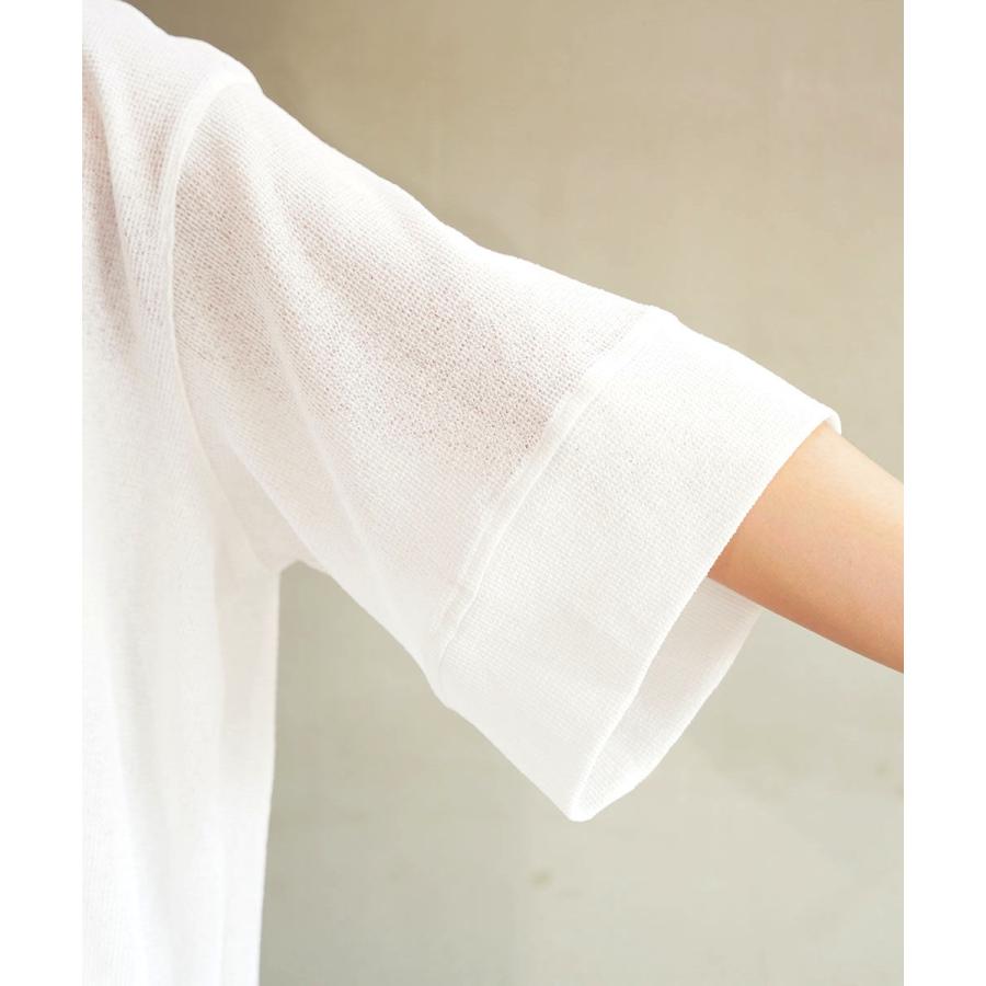 PUPULA（ププラ） ランダムワッフル 7分袖 プルオーバー PUPULA 2025