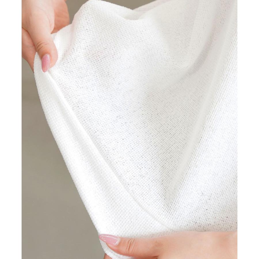 PUPULA（ププラ） ランダムワッフル 7分袖 プルオーバー PUPULA 2025