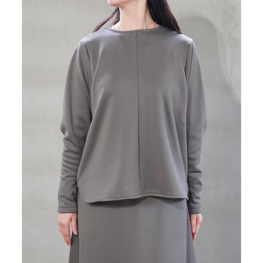 PUPULA（ププラ） サーキュラーニットフリース ドルマン プルオーバー