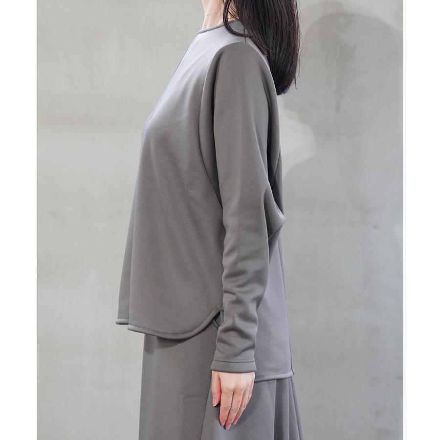 PUPULA（ププラ） サーキュラーニットフリース ドルマン プルオーバー