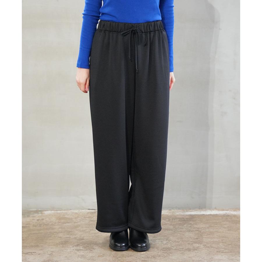 PUPULA（ププラ） サーキュラーニットフリース ワイドパンツ PUPULA