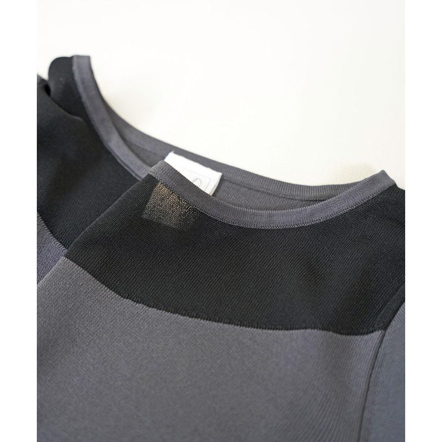 PUPULA（ププラ） レーヨン混 ミラノリブニット クルーネックプル