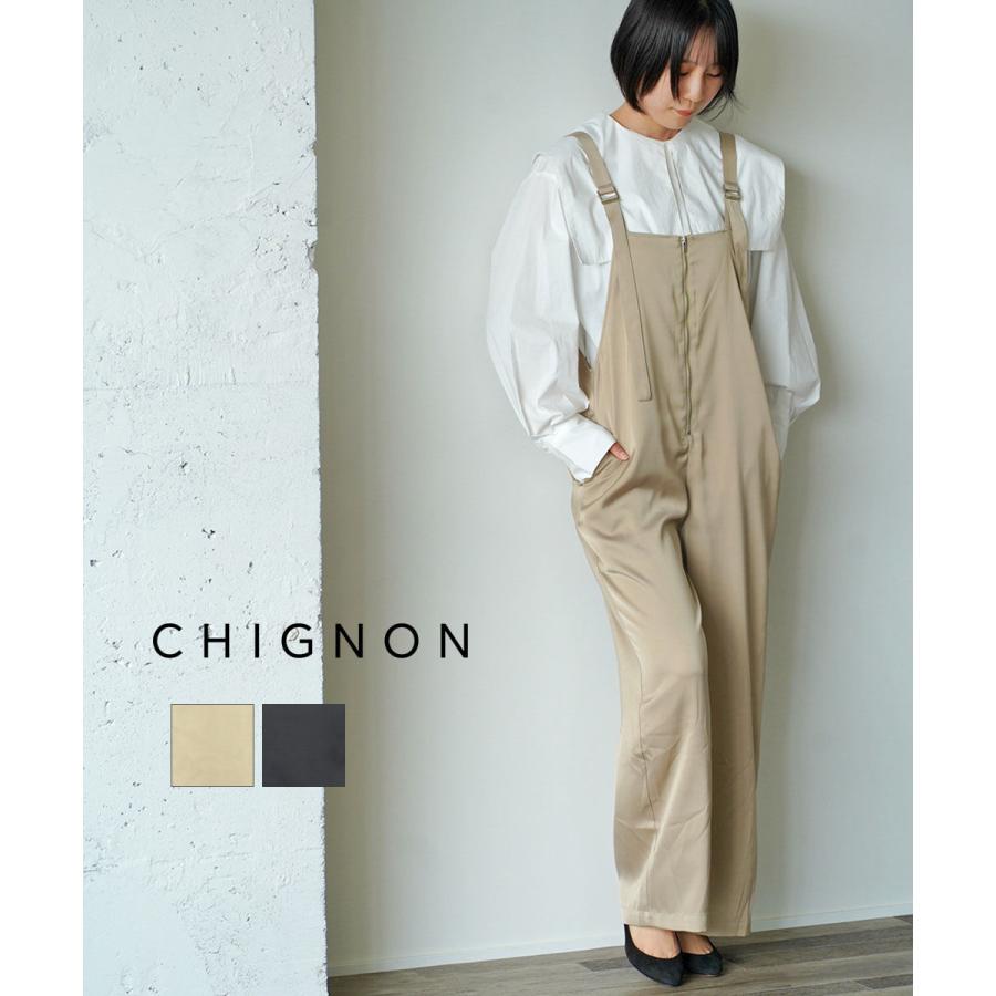 シニヨン サテンサロペット CHIGNON レディース 国内正規品
