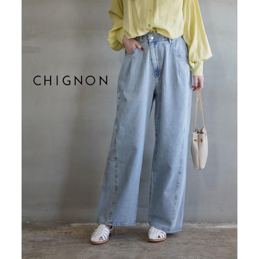 シニヨン ラップ アジャストパンツ CHIGNON 2024春夏新作 レディース  