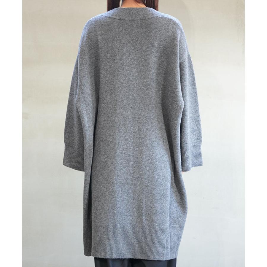 ミズイロインド ワイドVネックカーディガン mizuiro ind 2025秋冬新作