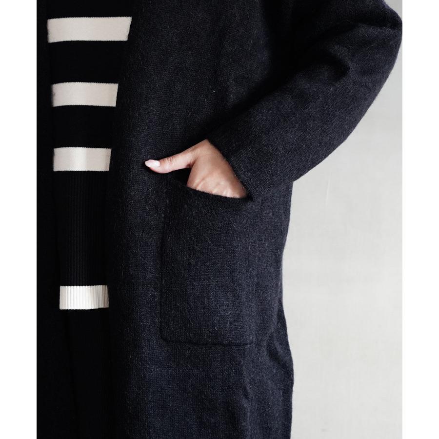 mizuiroind（ミズイロインド） ロングカーディガン hairy long C/D