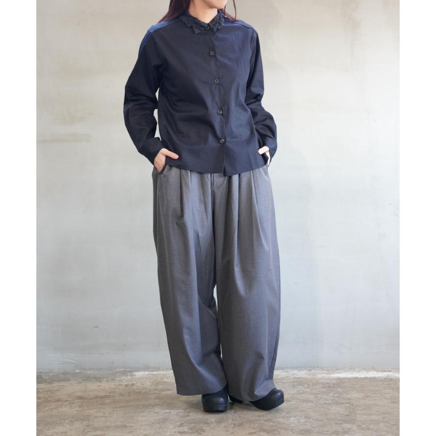 ミズイロインド ワッシャーカラーシャツ mizuiro ind 2025秋冬新作