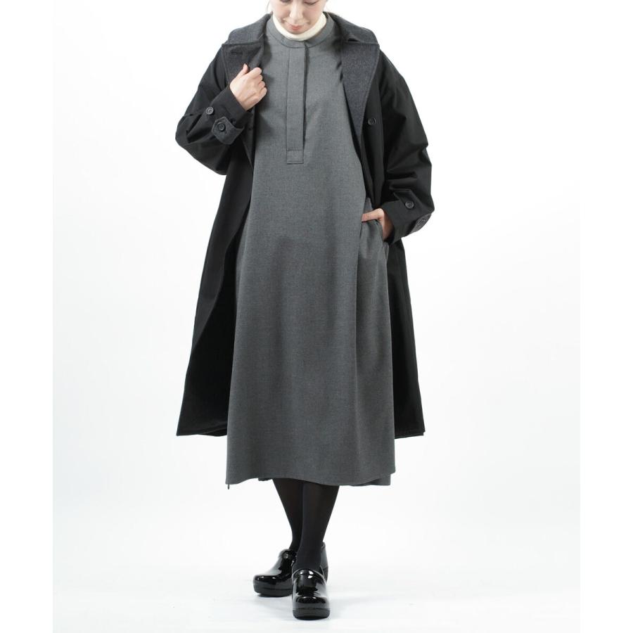 未使用　ミズイロインド　サイドスリットワンピース　ストレッチ　ロングワンピース SALE ミズイロインド ロングワンピース スリットワンピース mizuiro