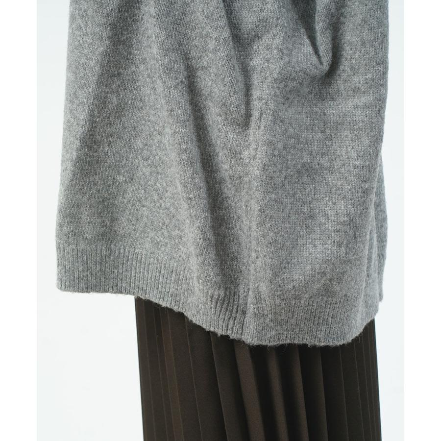 ミズイロインド クルーネック ハンドステッチワンピース mizuiro ind