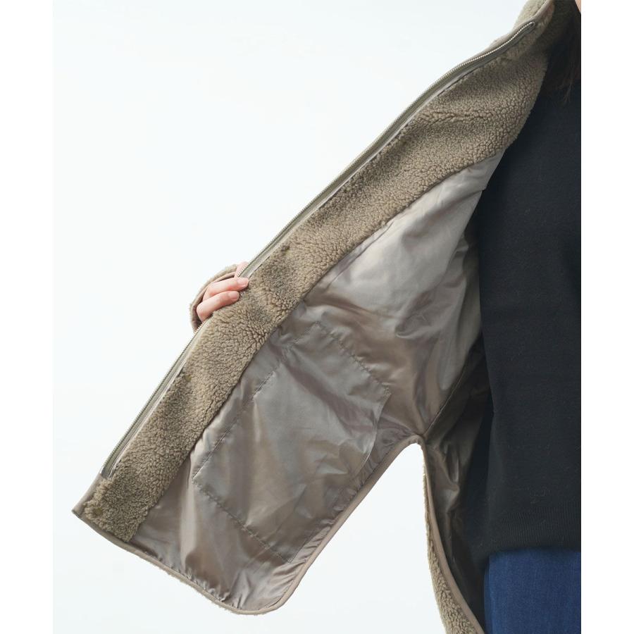 ミズイロインド ボアブルゾン mizuiro ind 2025秋冬新作 レディース