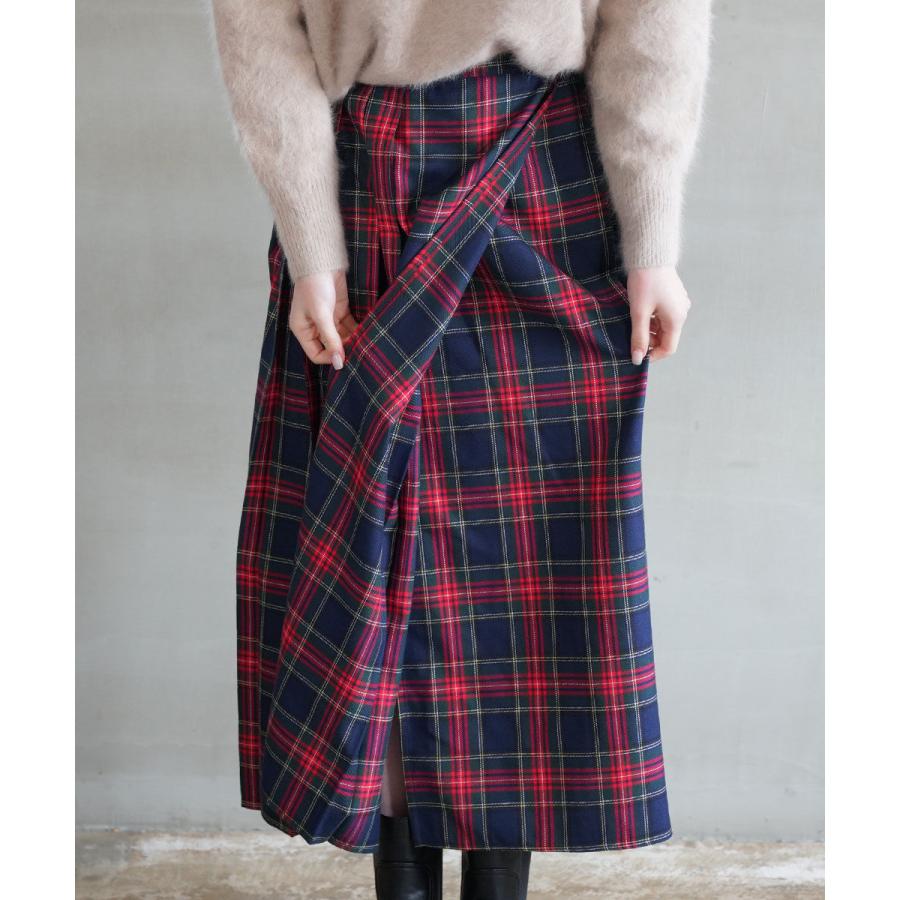 ミディウミ ラッププリーツスカート Midi-Umi レディース 国内正規品