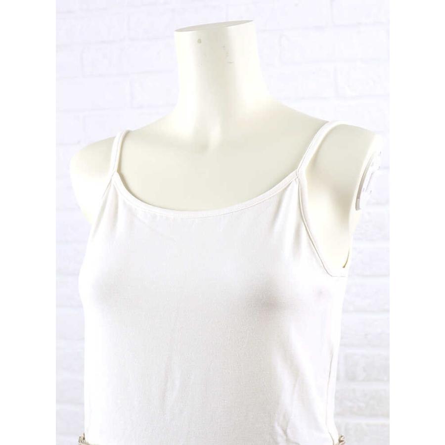 EMUE(エミュー)レーヨン サテン チュールフリル キャミソール・4011006