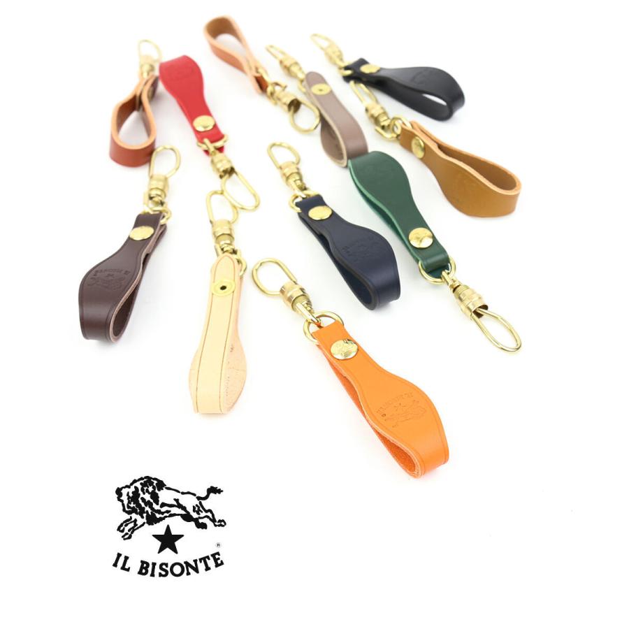 イルビゾンテ キーホルダー キーリング IL BISONTE 410095 国内正規品  メール便可能商品[M便 3/5] IL BISONTE（イルビゾンテ） キーホルダー キーリング レディース