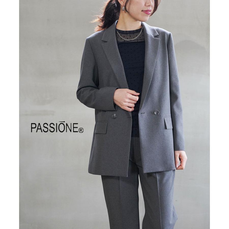 PASSIONE パシオーネ テーラードジャケットコート オーバーサイズコットン PASSIONE（パシオーネ） テーラードジャケット レディース 国内正規品