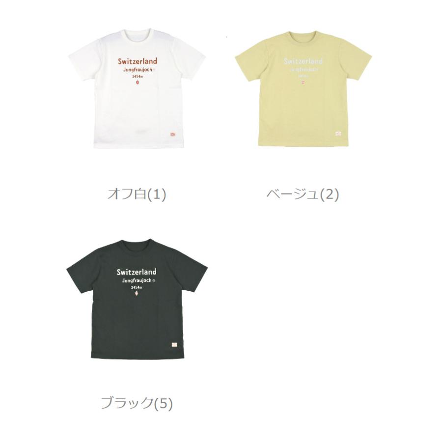 かいせいどう 旅への便り 半袖UNI-Tシャツ スイス・山岳観光地図 快晴堂 2024春夏新作 レディース 国内正規品｜etre｜14