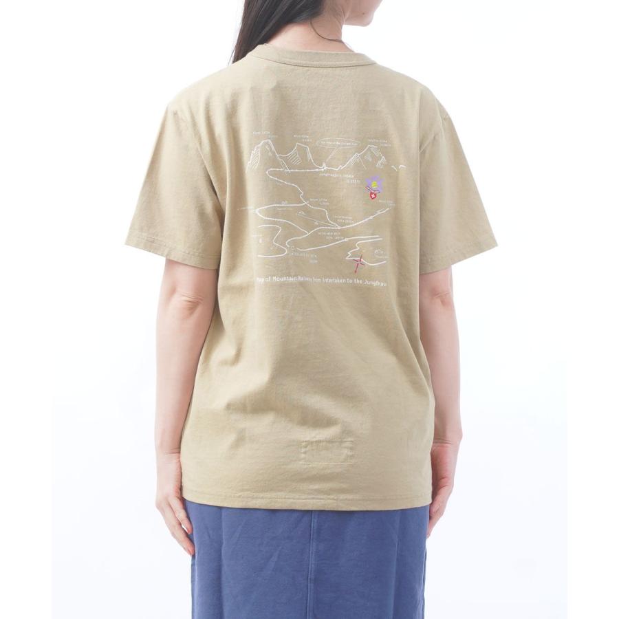 かいせいどう 旅への便り 半袖UNI-Tシャツ スイス・山岳観光地図 快晴堂 2024春夏新作 レディース 国内正規品｜etre｜13