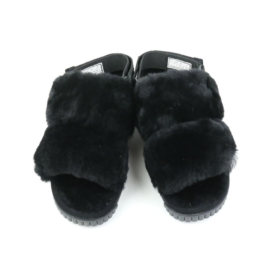 【新品】shaka シャカ ムートン サンダル　ブラック シャカ ムートンサンダル ファーサンダル WEEKENDER MOUTON