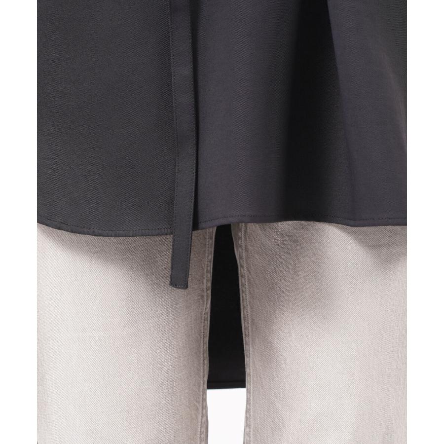 【美品】RIM.ARK カットソー プルオーバー 長袖 F リムアーク プルオーバー カットソー Relax belted tops RIM.ARK