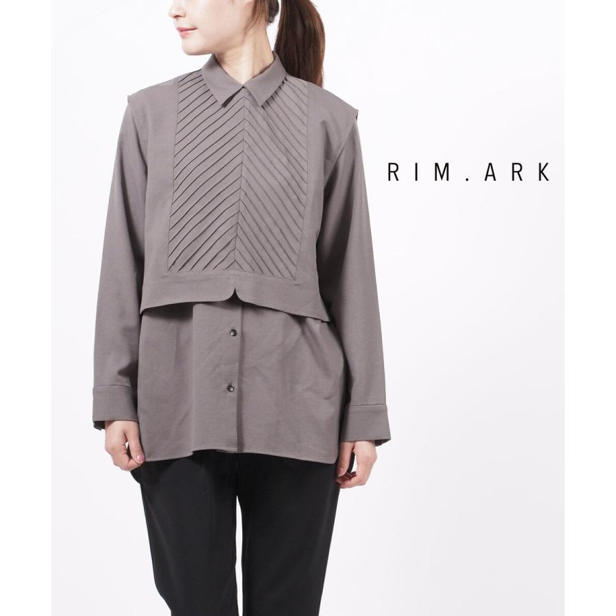 シャツ/ブラウス(長袖/七分) rim.ark Vest set Shirt リムアーク デザインシャツ ベスト セットシャツ Vest set SH RIM.ARK