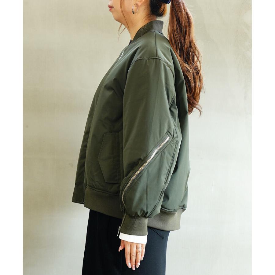 シニヨン ZIPスリーブMA-1ブルゾン CHIGNON レディース 国内正規 シニヨン ZIPスリーブMA-1ブルゾン CHIGNON レディース 国内正規