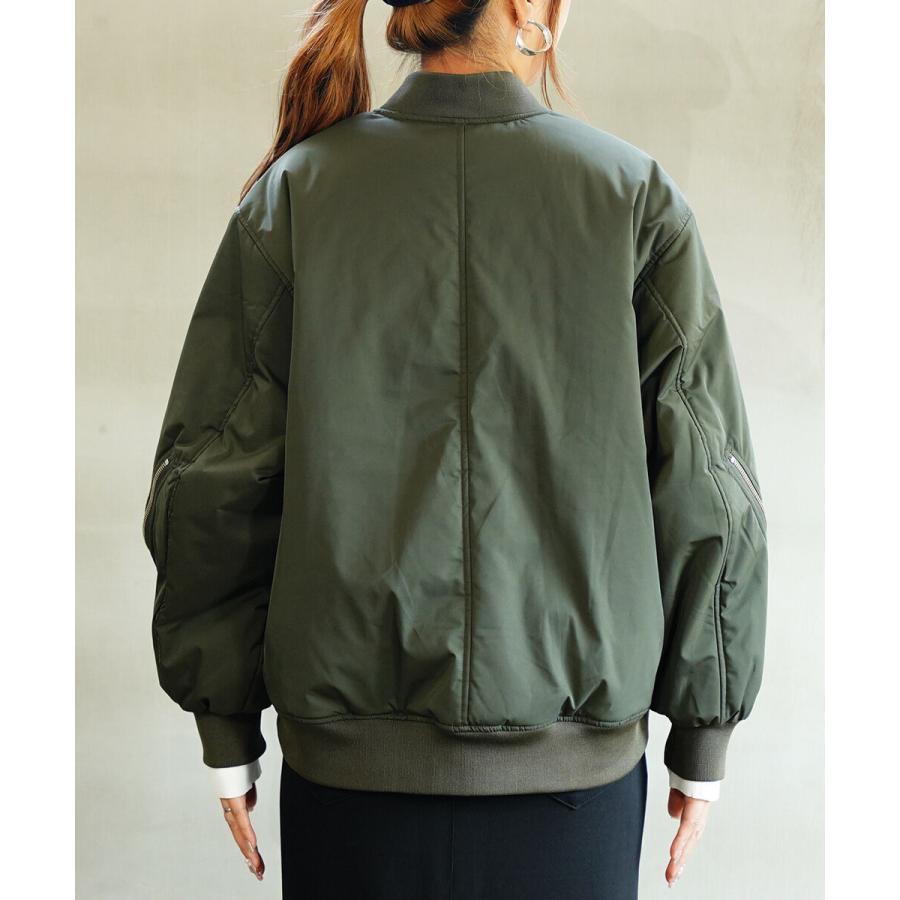 シニヨン ZIPスリーブMA-1ブルゾン CHIGNON レディース 国内正規 シニヨン ZIPスリーブMA-1ブルゾン CHIGNON レディース 国内正規