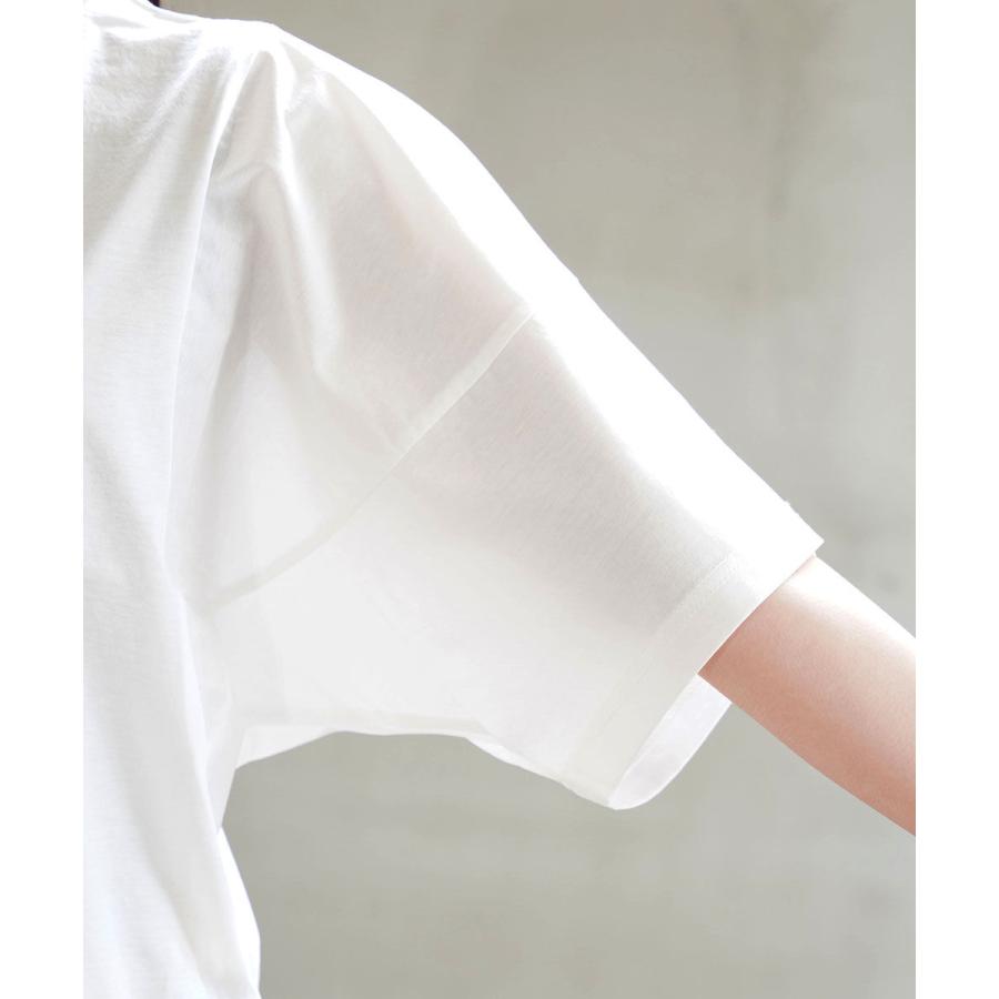 ブルーコム 綿シルケット切り替えTee BLEU COMME. レディース 国内正規