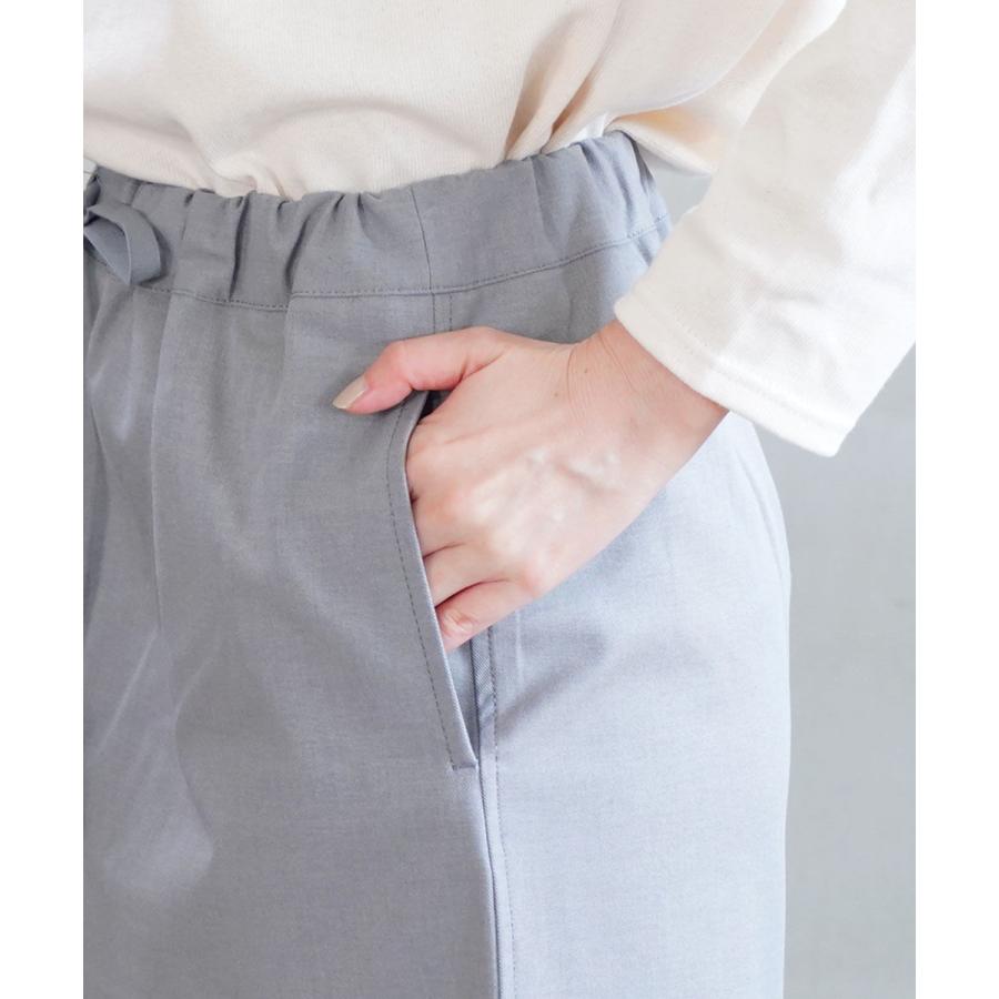 トラヴァイユマニュアル T/Cツイル ミモレタイトスカート TRAVAIL MANUEL 5025-43 国内正規品 220409 送料無料 TRAVAIL MANUEL（トラバイユマニュアル） トラヴァイユマニュアル T/C