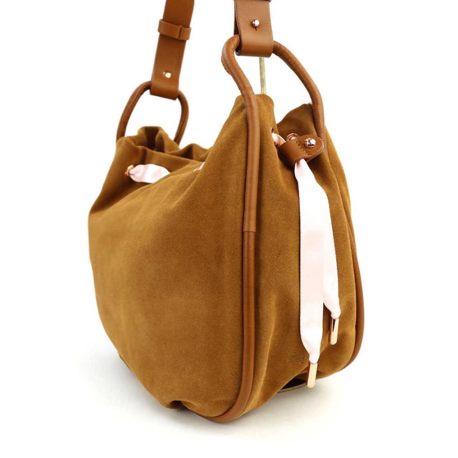 Repettoレペット ショルダーバッグ・ポシェット　ブラウン 美品】Repetto レペット ショルダーバッグ 本革 キャメルブラウン