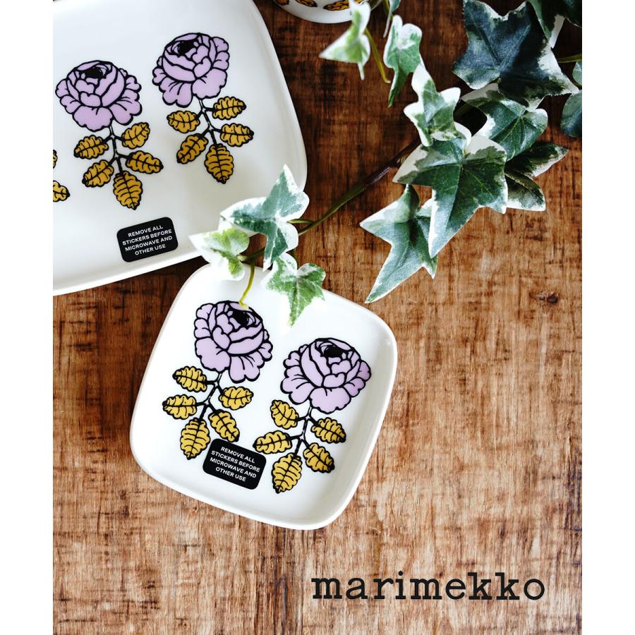 marimekko（マリメッコ） VIHKIRUUSU PLATE 10×10CM marimekko