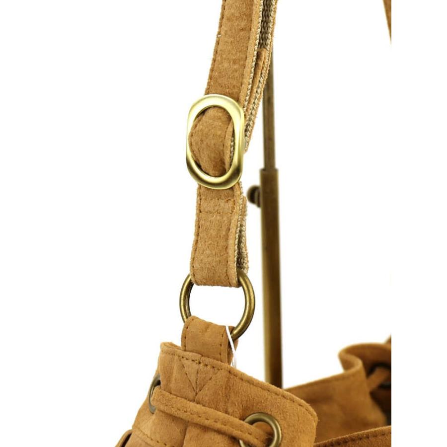 Meissi（メイシ） MEISSI(メイシ)ピッグスエード フリンジ 巾着