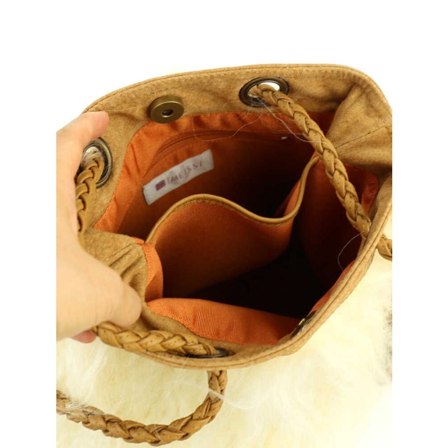 MEISSI(メイシ) ピッグスキンファーショルダーバッグ・53154301913・0061502    レディース 女性 誕生日プレゼント ギフト 正規品 新品 Meissi（メイシ） MEISSI(メイシ)ピッグスキン ファー ショルダー