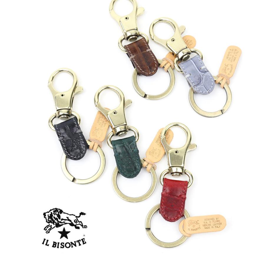 イルビゾンテ キーホルダー キーリング IL BISONTE 5402305350 国内正規品  メール便可能商品[M便 3/5] IL BISONTE（イルビゾンテ） キーホルダー キーリング レディース