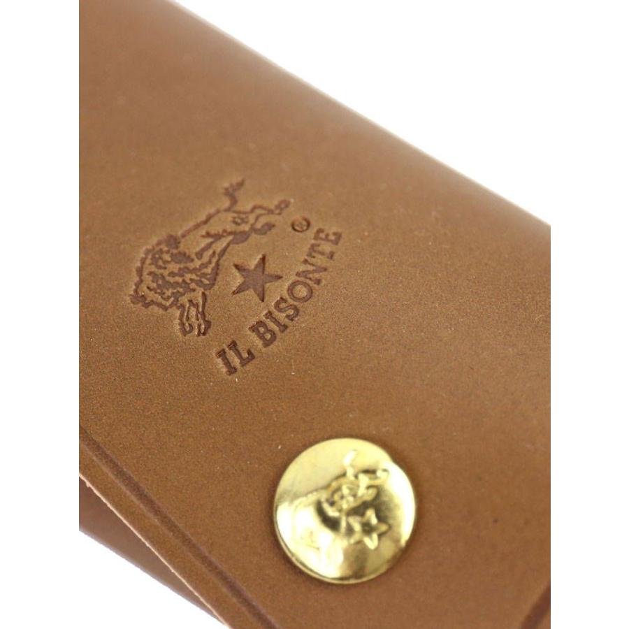 IL BISONTE（イルビゾンテ） レザースナップボタンキーケース(L