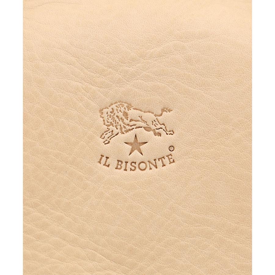 美品 イルビゾンテ ハンドバッグ ミニボストン ロゴ型押し レザー ブラウン IL BISONTE（イルビゾンテ） ミニボストンバッグ ショルダーバッグ