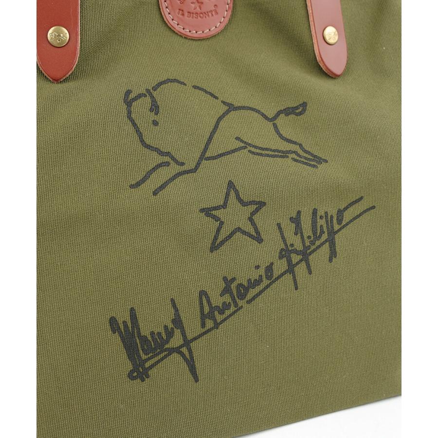 IL BISONTE（イルビゾンテ） サイン入り トートバッグ レディース