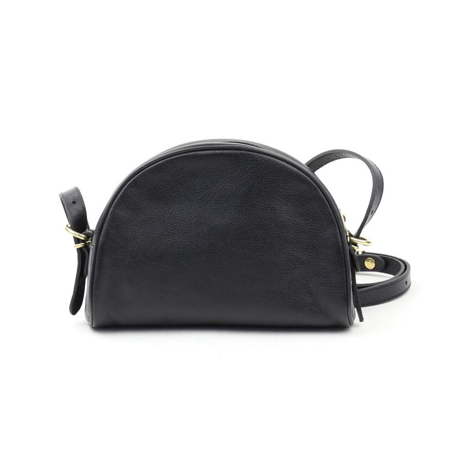 ブラック 半月型ショルダーバッグ 保存袋付き　イルビゾンテ IL BISONTE（イルビゾンテ） クロスボディバッグ ショルダーバッグ