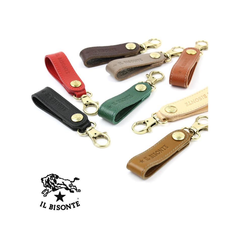 イルビゾンテ キーリング キーホルダー レザーチャーム IL BISONTE 54212304150 国内正規品  メール便可能商品[M便 3/5] IL BISONTE（イルビゾンテ） キーリング キーホルダー レザーチャーム